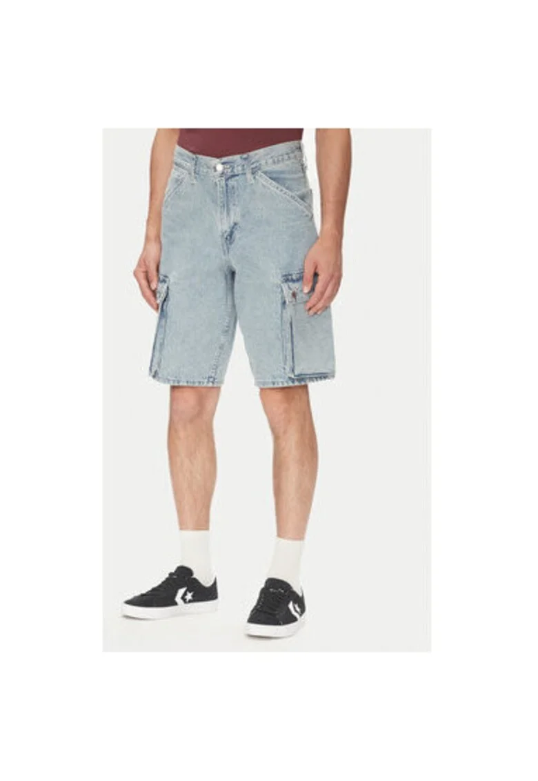 Pantaloni scurti din denim barbati Levi S, 001GU-0004, Bumbac, Albastru, Albastru