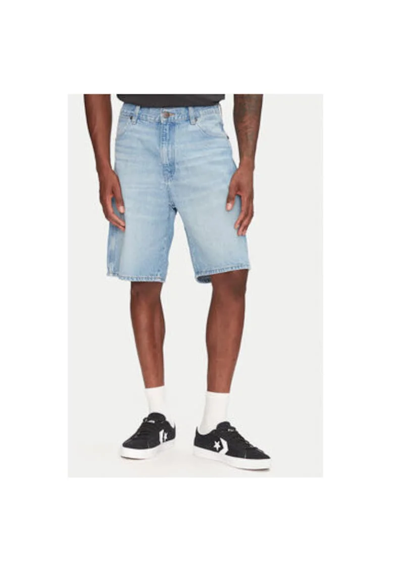 Pantaloni scurti din denim barbati  112362492, Bumbac, Albastru, Albastru