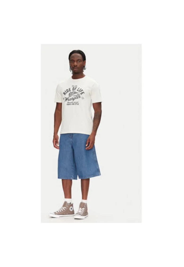 Pantaloni scurti din denim barbati  112362509, Bumbac, Albastru, Albastru