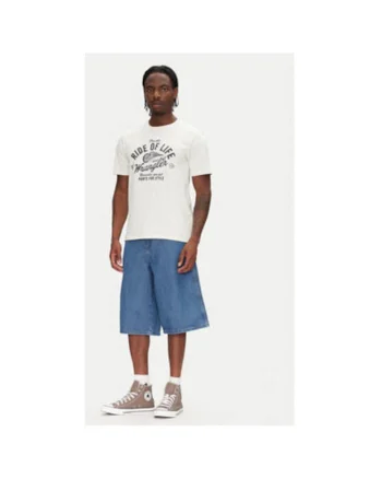 Pantaloni scurti din denim barbati  112362509, Bumbac, Albastru, Albastru