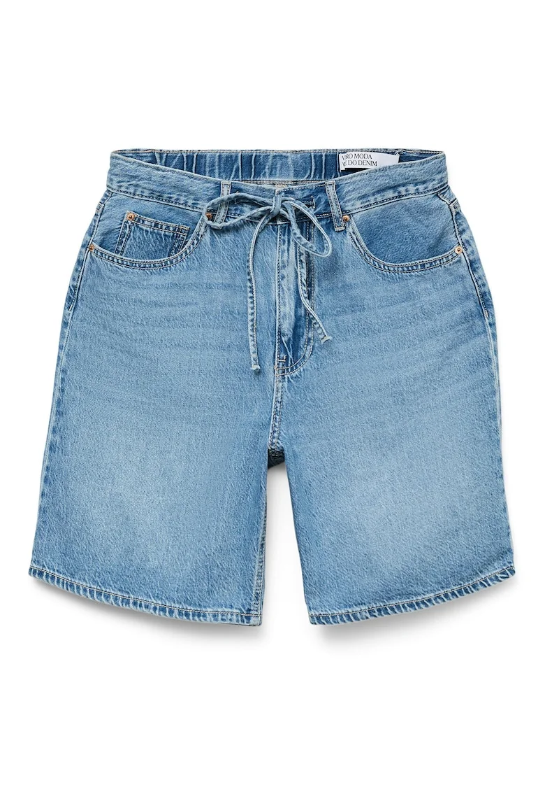 Pantaloni scurti din denim dama  10326196, Bumbac/Lyocell, Albastru, Albastru