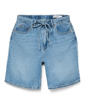 Pantaloni scurti din denim dama  10326196, Bumbac/Lyocell, Albastru, Albastru