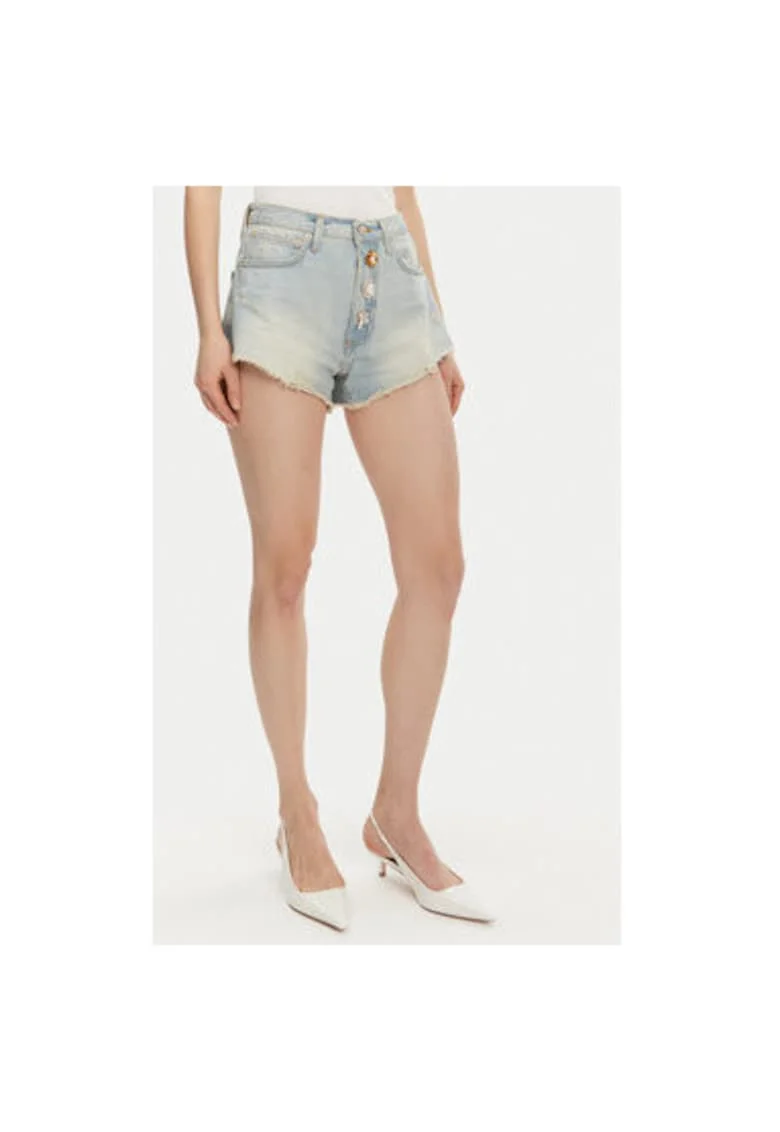 Pantaloni scurti din denim dama  DD5096, Bumbac, Albastru, Albastru