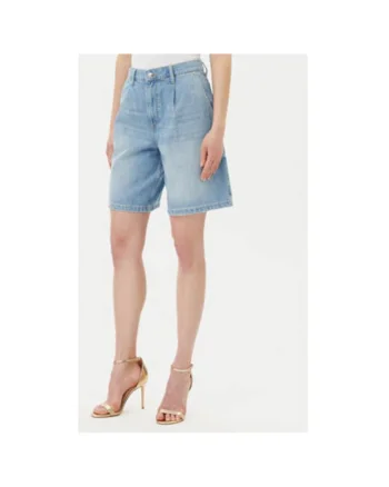 Pantaloni scurti din denim dama  10019646 30046455, Bumbac, Albastru, Albastru