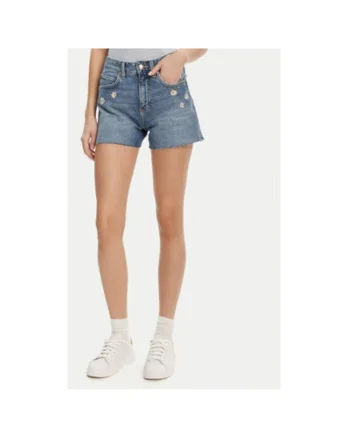 Pantaloni scurti din denim dama  112363785, Bumbac, Albastru, Albastru