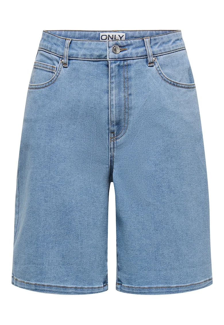 Pantaloni scurti din denim dama  15360438, Bumbac, Albastru, Albastru