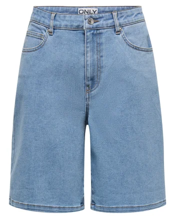 Pantaloni scurti din denim dama  15360438, Bumbac, Albastru, Albastru