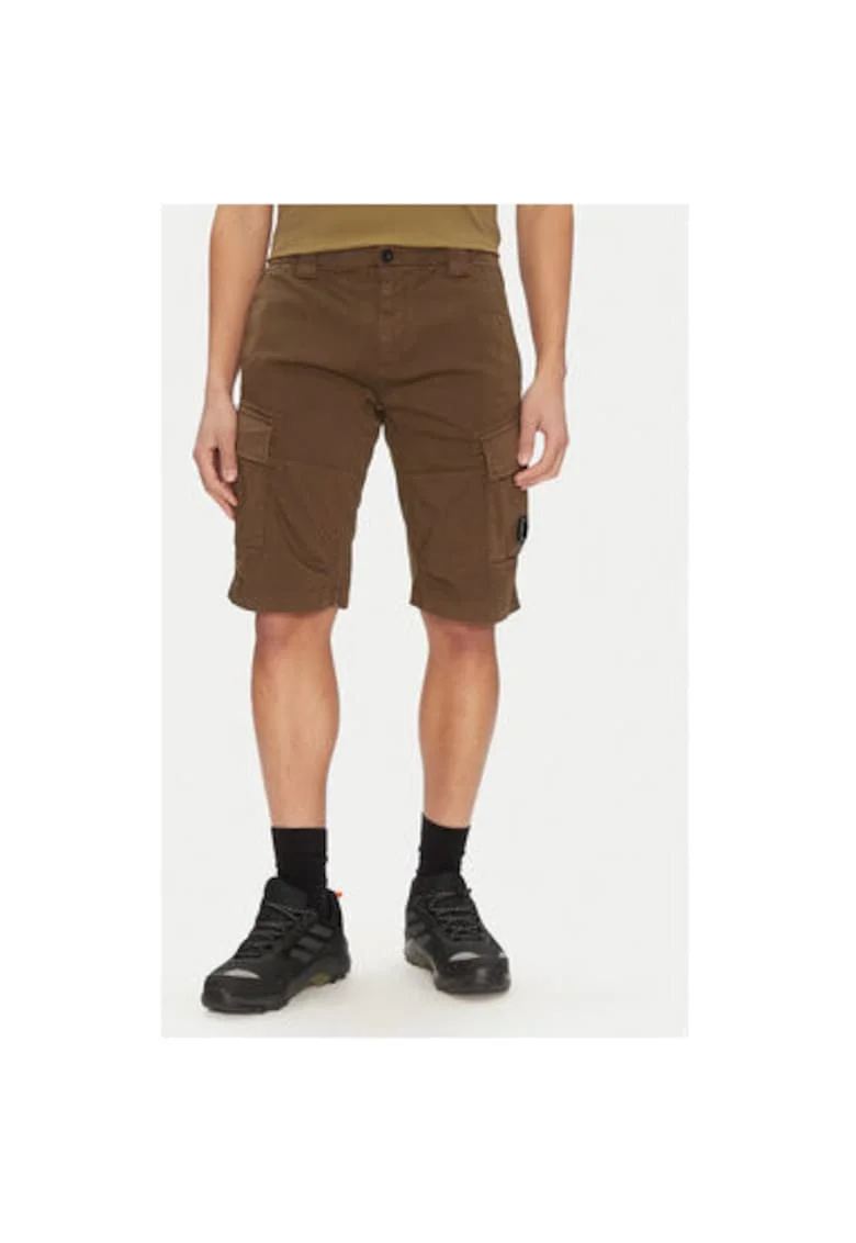 Pantaloni scurti barbati C P Company, 18CMBE116A005694G, Bumbac, Verde, Verde