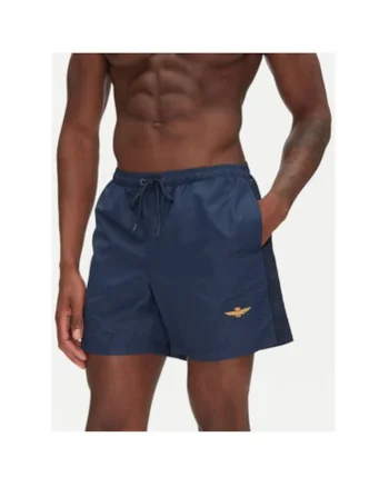 Pantaloni scurti de baie barbati  251BW225CT3539, Poliamida, Bleumarin, Bleumarin