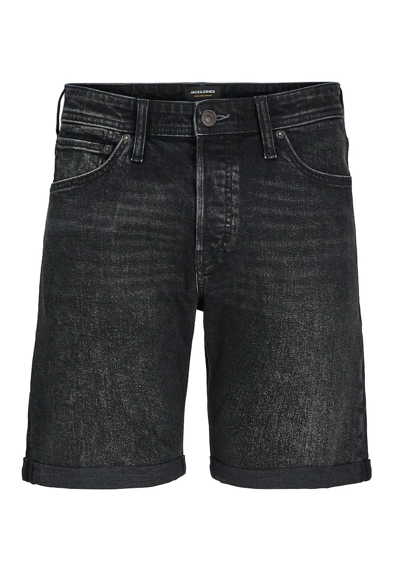 Pantaloni scurti din denim barbati Jack Jones, 12269612, Bumbac, Negru, Negru