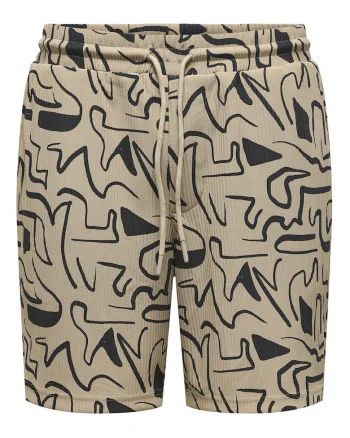 Pantaloni scurti barbati  Sons, 22033513, Poliester, Bej, Bej
