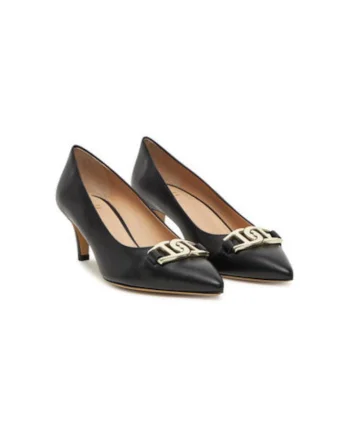 Pantofi dama  1251260, Piele naturala, Negru, Negru