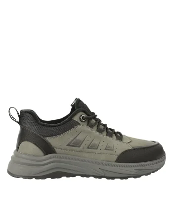 Ghete sport, barbati,  E90002, gri, piele naturala, Gri