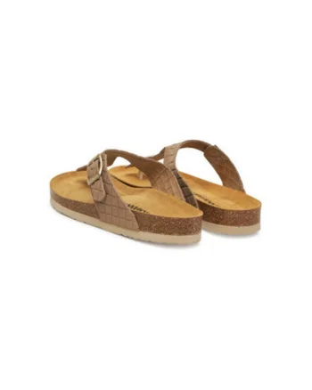 Papuci flip-flop dama Dr Brinkmann, 700687-21, Piele naturala, Maro, Maro