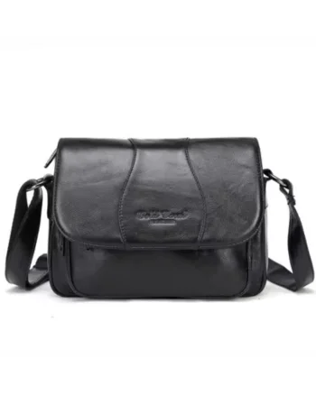 Geanta de dama, Ailana GT2871, piele naturala, Negru