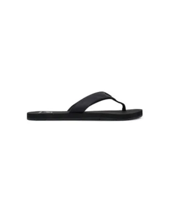 Papuci flip-flop barbati  11955, Piele naturala, Negru, Negru