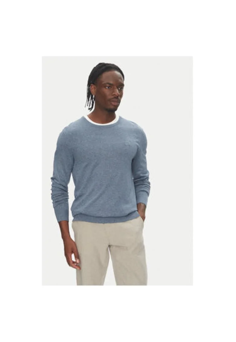 Pulover barbati  30-80043, Viscoza/Nylon, Verde, Verde