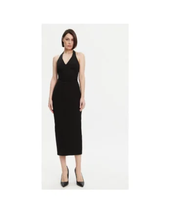 Rochie dama  53-3403, Poliester reciclat, Negru, Negru