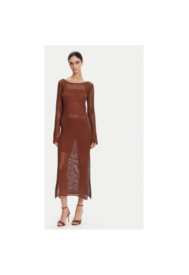 Rochie dama  FS25SD5004K514O7, Viscoza/lurex, Maro, Maro