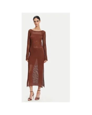 Rochie dama  FS25SD5004K514O7, Viscoza/lurex, Maro, Maro