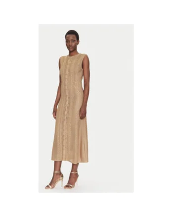 Rochie dama  58675 CANAPE, Viscoza/Poliester, Bej, Bej