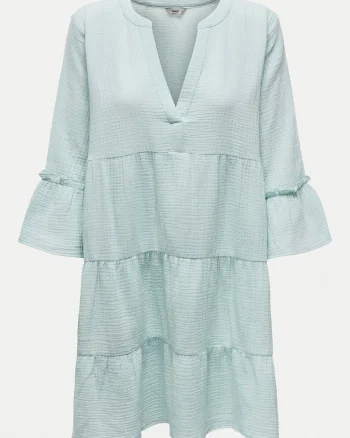 Rochie de vara dama  15267999, Bumbac organic, Verde, Verde
