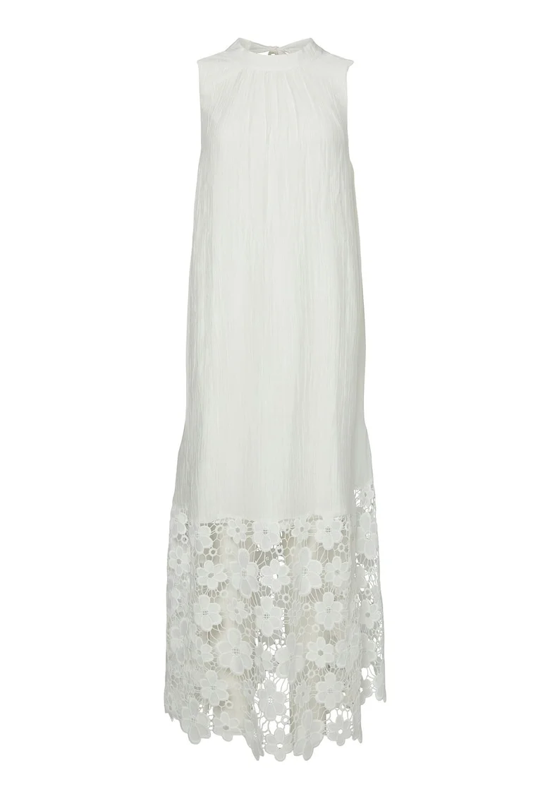 Rochie de vara dama  26037703, Lyocell/Poliamida, Alb, Alb