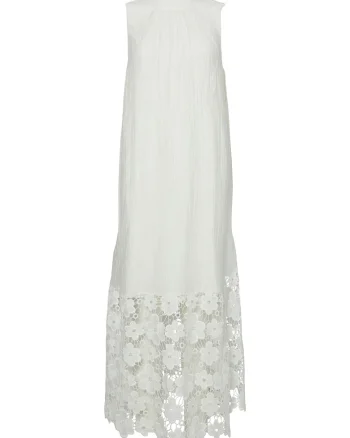 Rochie de vara dama  26037703, Lyocell/Poliamida, Alb, Alb