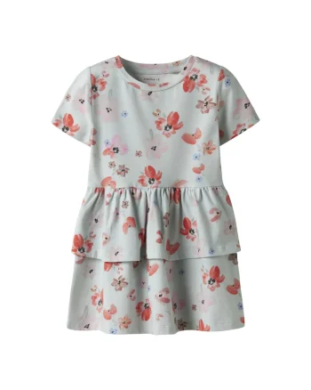 Rochie fete  13244206, Bumbac organic, Albastru, Albastru