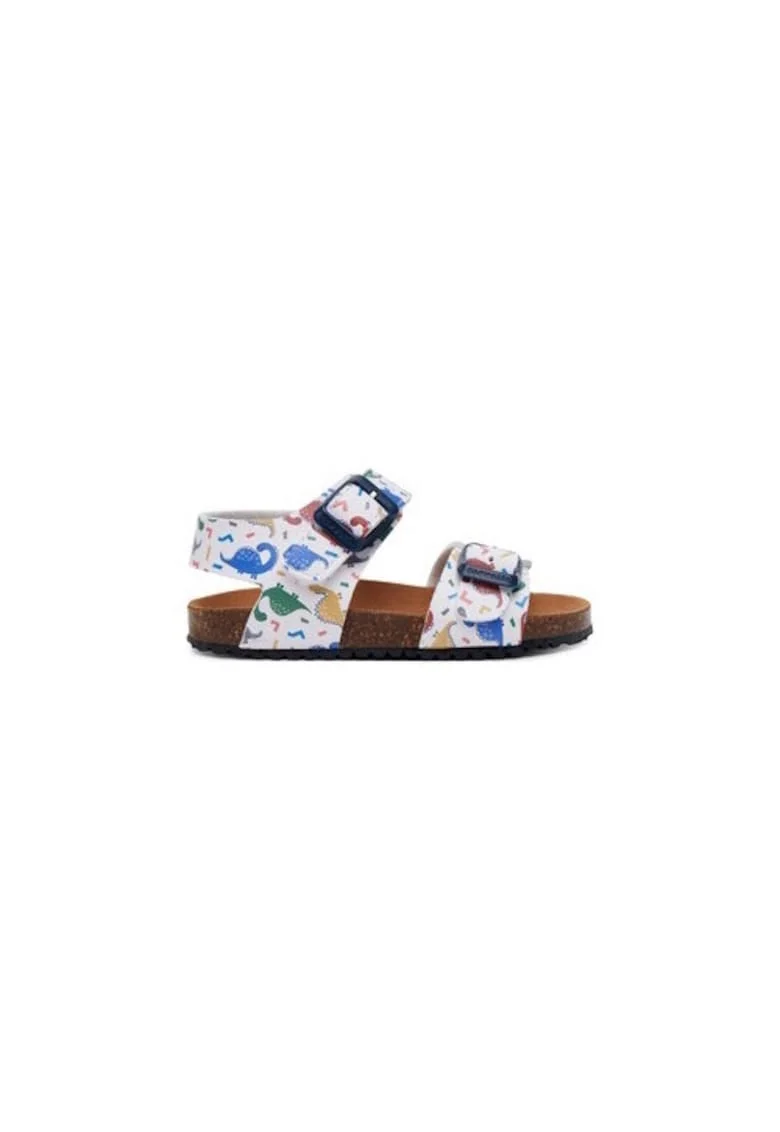 Sandale baieti  305249432, Piele ecologica, Alb, Alb