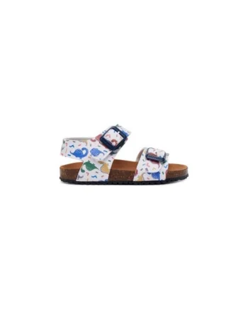 Sandale baieti  305249432, Piele ecologica, Alb, Alb