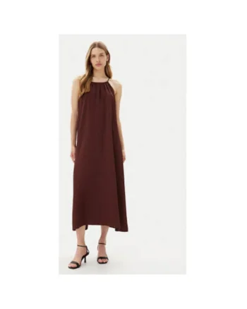 Rochie de vara dama  TD0757, Viscoza/Rayon, Maro, Maro