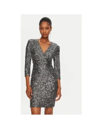 Rochie dama,  305018076, Poliester reciclat, Argintiu, Argintiu