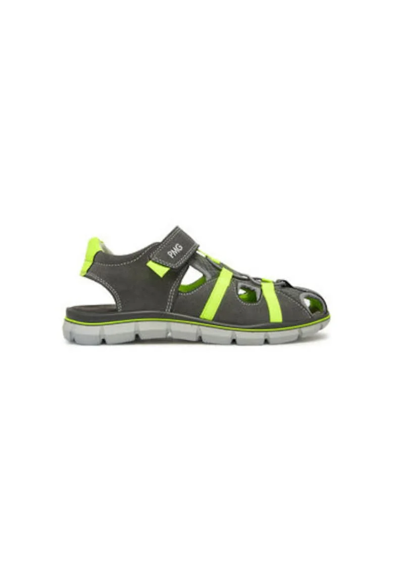 Sandale barbati  7895422, Piele naturala, Gri, Gri