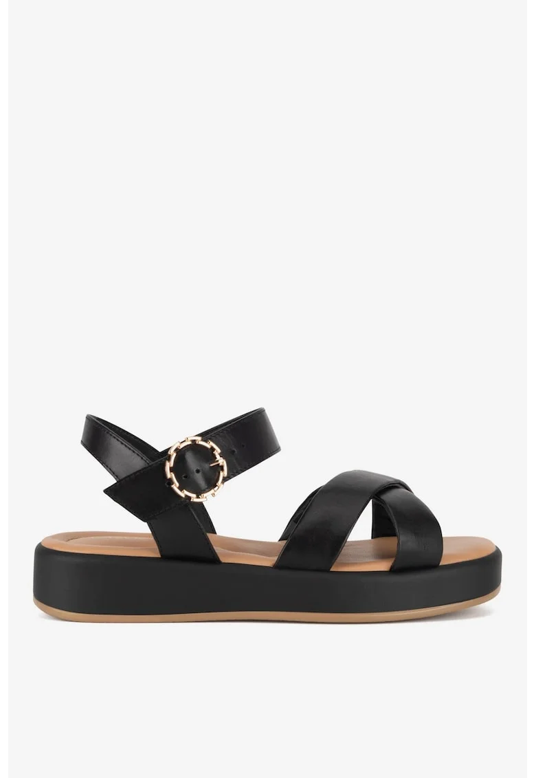 Sandale dama  5905588620815, Piele naturala, Negru, Negru