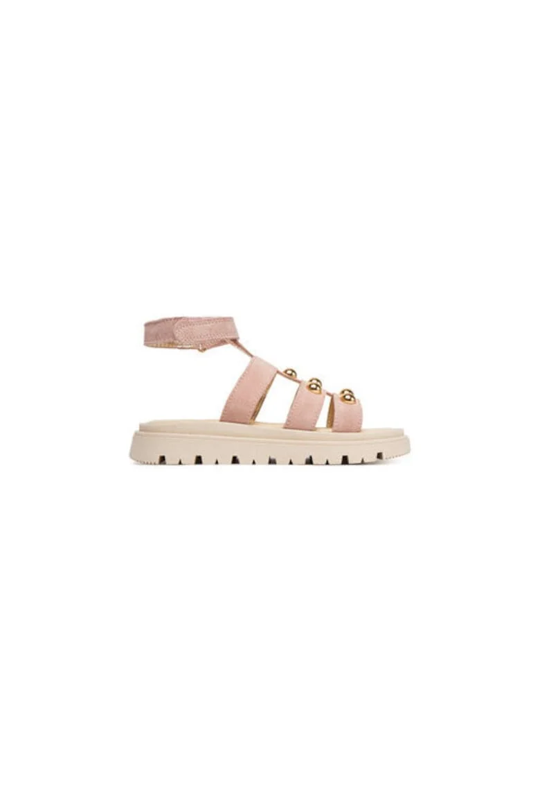 Sandale fete, 7938900,  Piele naturala, Roz, Roz