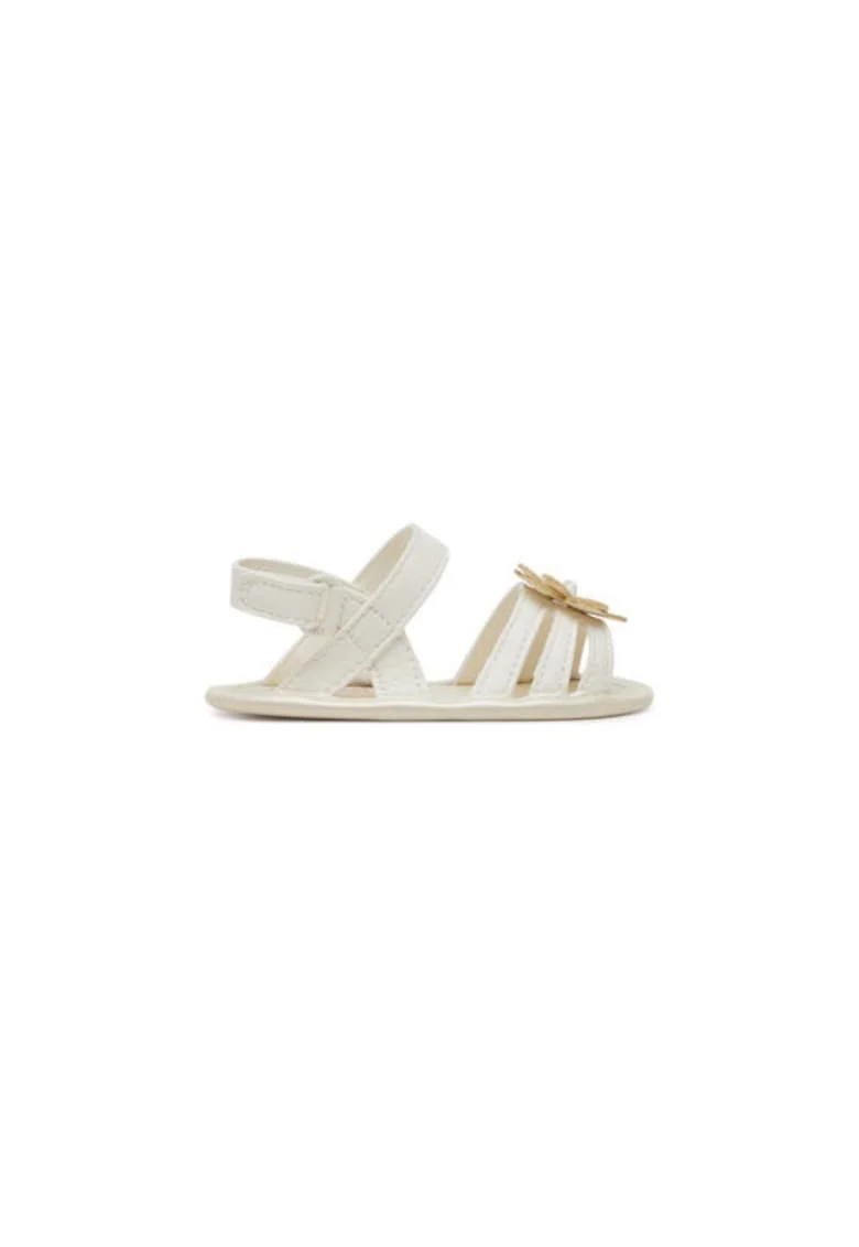 Sandale fete, 9904,  Piele ecologica, Ecru, Ecru