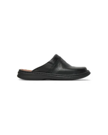 Slapi barbati  10663 37, Piele naturala, Negru, Negru