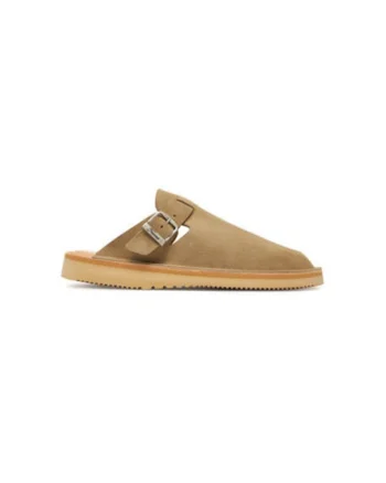 Slapi unisex  S100, Piele naturala, Maro, Maro