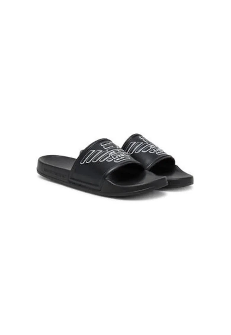 Slapi unisex  XVPS11 XR273, Sintetic, Negru, Negru