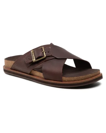 Slapi barbati  TB0A41A1V131, Piele naturala, Maro, Maro