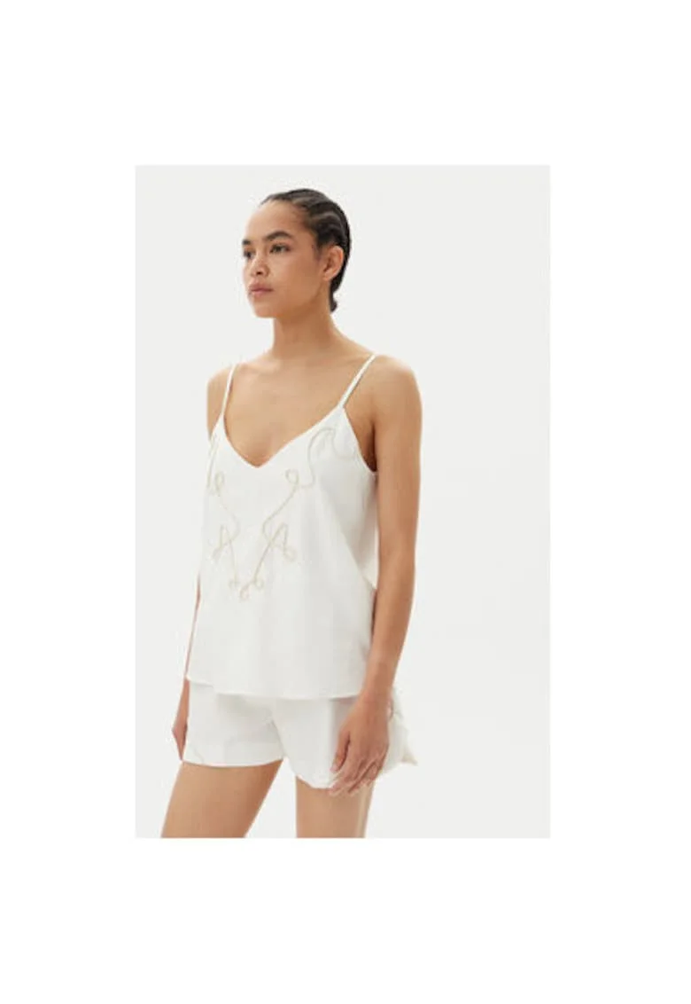 Top dama  53-2212, In/Rayon, Alb, Alb