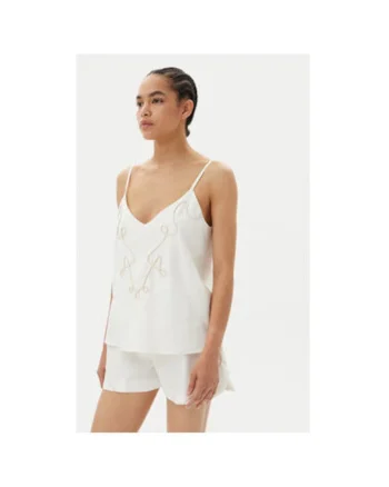 Top dama  53-2212, In/Rayon, Alb, Alb