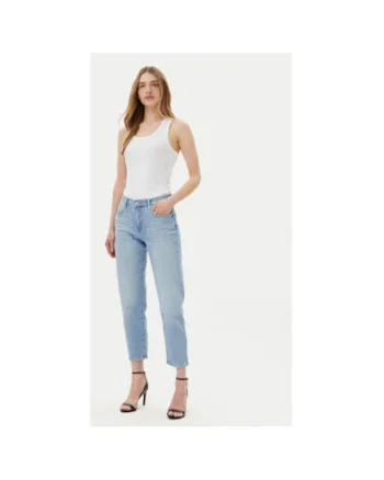 Top dama  10019315 30046107, Bumbac, Alb, Alb