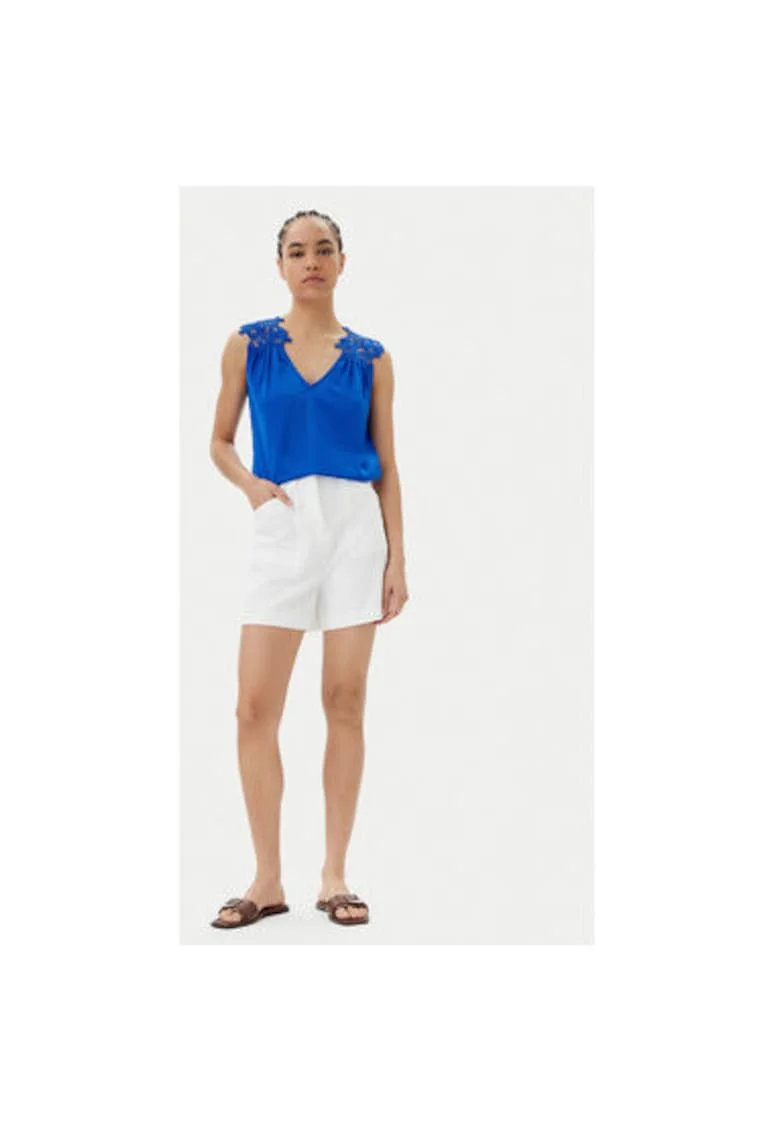 Top dama  251-OJOIE, Poliester, Albastru, Albastru