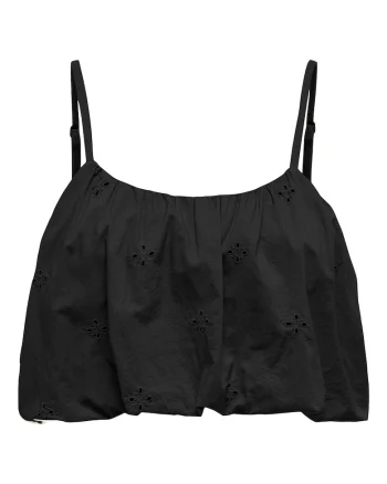 Top dama  15342566, Bumbac organic/Bumbac, Negru, Negru
