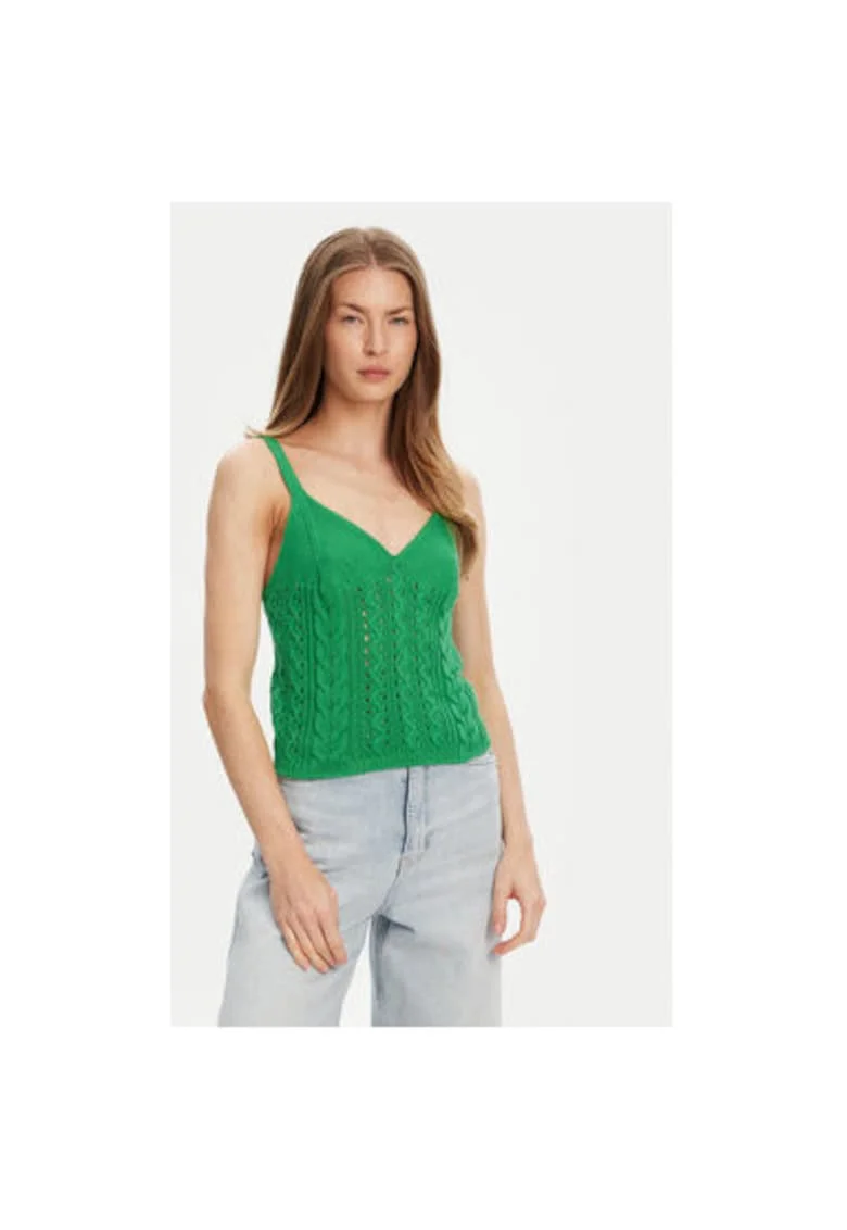 Top dama  101TDH01B, Bumbac, Verde, Verde