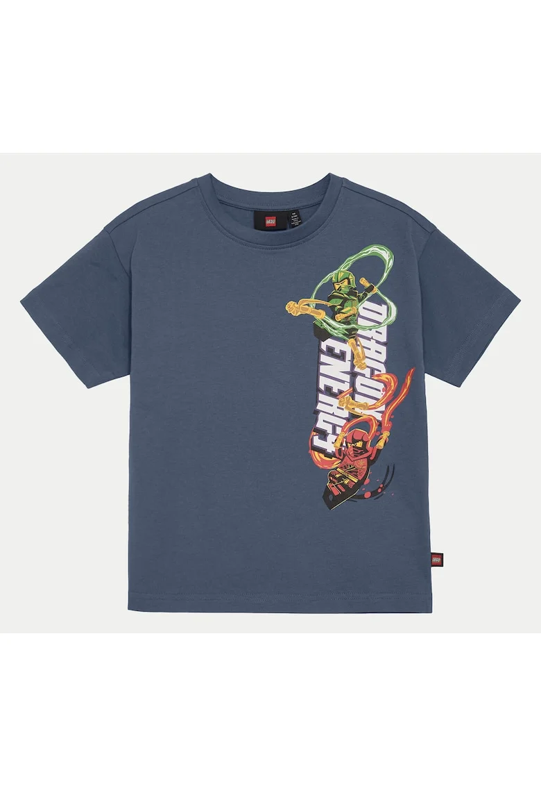 Tricou baieti  12011428, Bumbac organic, Bleumarin, Bleumarin