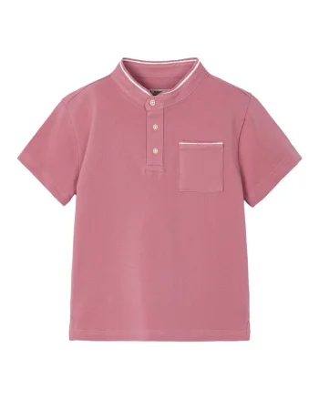 Tricou baieti  3102, Bumbac/Elastan, Roz, Roz