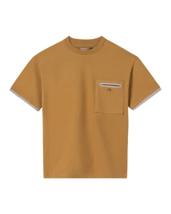 Tricou baieti  6004, Bumbac/Elastan, Maro, Maro